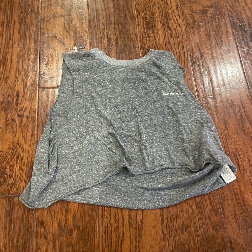 Gray Sleeveless Top